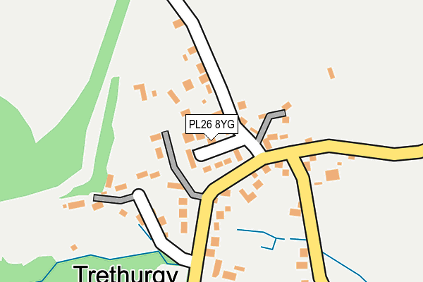 PL26 8YG map - OS OpenMap – Local (Ordnance Survey) PL26 8YG map - OS OpenMap – Local (Ordnance Survey)