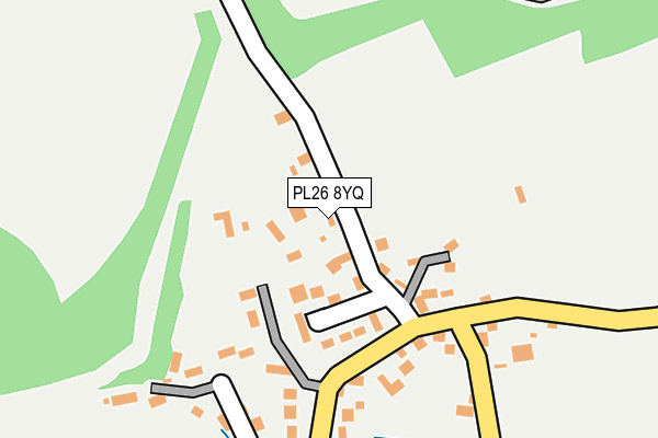 PL26 8YQ map - OS OpenMap – Local (Ordnance Survey) PL26 8YQ map - OS OpenMap – Local (Ordnance Survey)