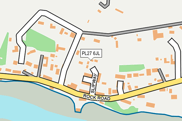 PL27 6JL map - OS OpenMap – Local (Ordnance Survey) PL27 6JL map - OS OpenMap – Local (Ordnance Survey)