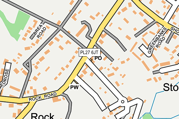 PL27 6JT map - OS OpenMap – Local (Ordnance Survey) PL27 6JT map - OS OpenMap – Local (Ordnance Survey)