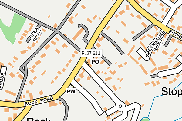 PL27 6JU map - OS OpenMap – Local (Ordnance Survey) PL27 6JU map - OS OpenMap – Local (Ordnance Survey)