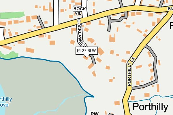 PL27 6LW map - OS OpenMap – Local (Ordnance Survey) PL27 6LW map - OS OpenMap – Local (Ordnance Survey)