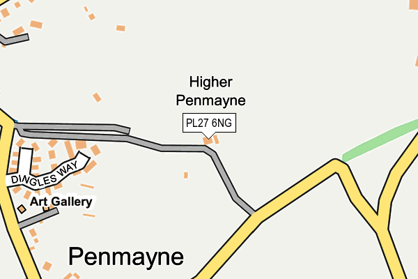 PL27 6NG map - OS OpenMap – Local (Ordnance Survey) PL27 6NG map - OS OpenMap – Local (Ordnance Survey)
