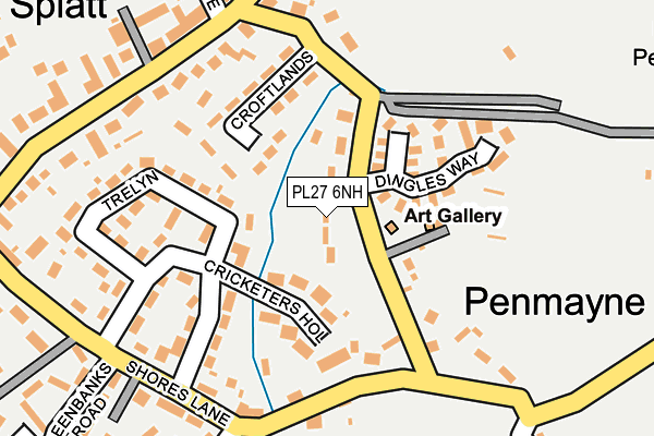 PL27 6NH map - OS OpenMap – Local (Ordnance Survey) PL27 6NH map - OS OpenMap – Local (Ordnance Survey)