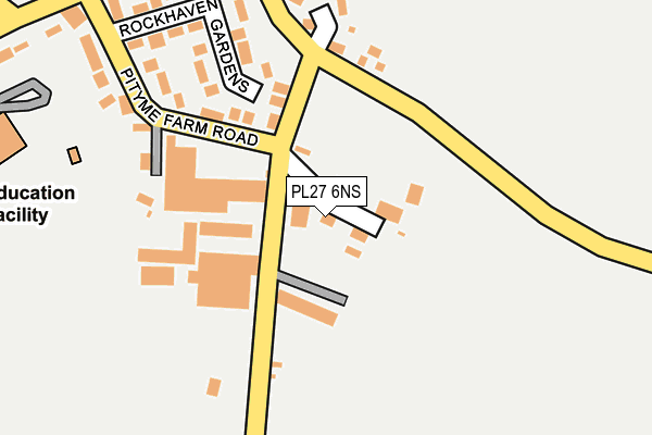 PL27 6NS map - OS OpenMap – Local (Ordnance Survey) PL27 6NS map - OS OpenMap – Local (Ordnance Survey)