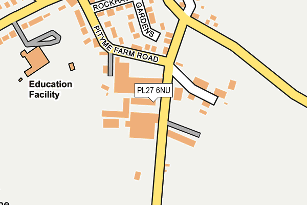 PL27 6NU map - OS OpenMap – Local (Ordnance Survey) PL27 6NU map - OS OpenMap – Local (Ordnance Survey)