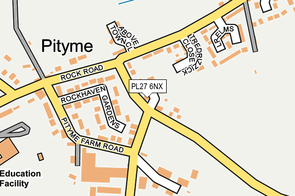 PL27 6NX map - OS OpenMap – Local (Ordnance Survey) PL27 6NX map - OS OpenMap – Local (Ordnance Survey)