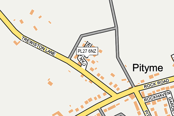 PL27 6NZ map - OS OpenMap – Local (Ordnance Survey) PL27 6NZ map - OS OpenMap – Local (Ordnance Survey)