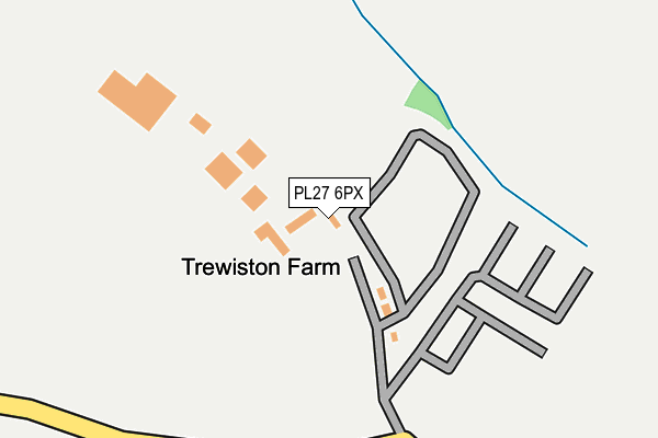 PL27 6PX map - OS OpenMap – Local (Ordnance Survey) PL27 6PX map - OS OpenMap – Local (Ordnance Survey)