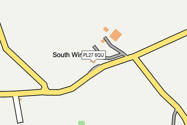 PL27 6QU map - OS OpenMap – Local (Ordnance Survey) PL27 6QU map - OS OpenMap – Local (Ordnance Survey)