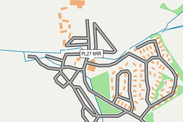 PL27 6RR map - OS OpenMap – Local (Ordnance Survey) PL27 6RR map - OS OpenMap – Local (Ordnance Survey)