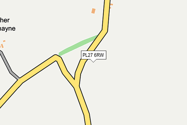 PL27 6RW map - OS OpenMap – Local (Ordnance Survey) PL27 6RW map - OS OpenMap – Local (Ordnance Survey)