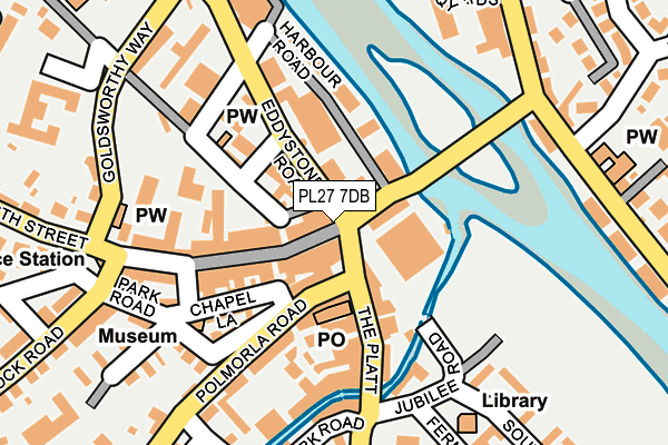 PL27 7DB map - OS OpenMap – Local (Ordnance Survey) PL27 7DB map - OS OpenMap – Local (Ordnance Survey)