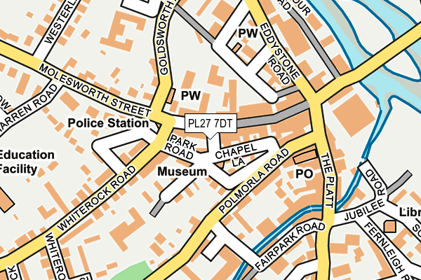 PL27 7DT map - OS OpenMap – Local (Ordnance Survey) PL27 7DT map - OS OpenMap – Local (Ordnance Survey)