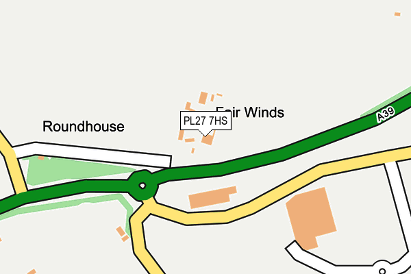 PL27 7HS map - OS OpenMap – Local (Ordnance Survey) PL27 7HS map - OS OpenMap – Local (Ordnance Survey)