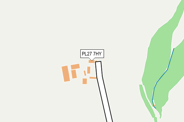 PL27 7HY map - OS OpenMap – Local (Ordnance Survey) PL27 7HY map - OS OpenMap – Local (Ordnance Survey)