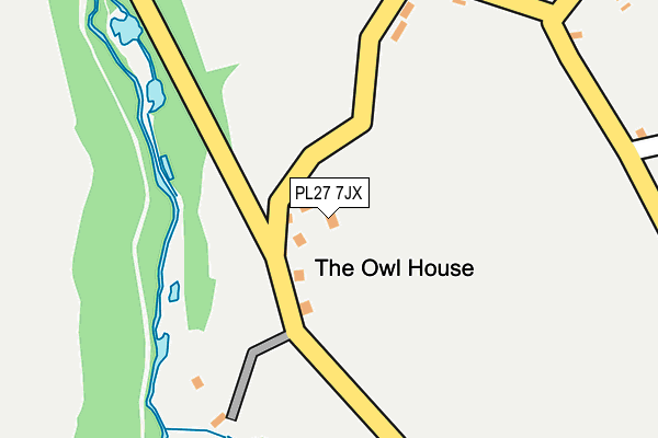 PL27 7JX map - OS OpenMap – Local (Ordnance Survey) PL27 7JX map - OS OpenMap – Local (Ordnance Survey)