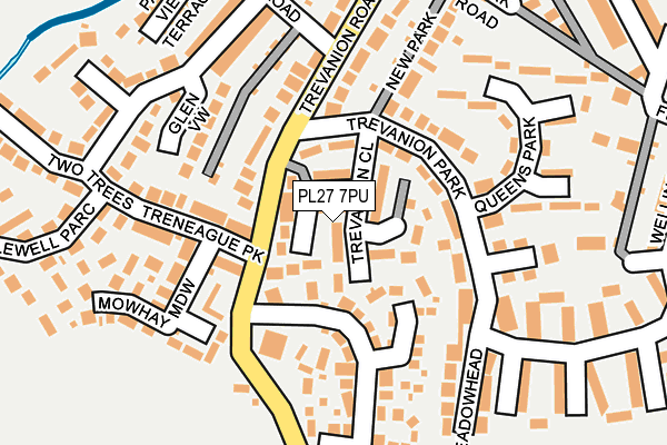 PL27 7PU map - OS OpenMap – Local (Ordnance Survey) PL27 7PU map - OS OpenMap – Local (Ordnance Survey)