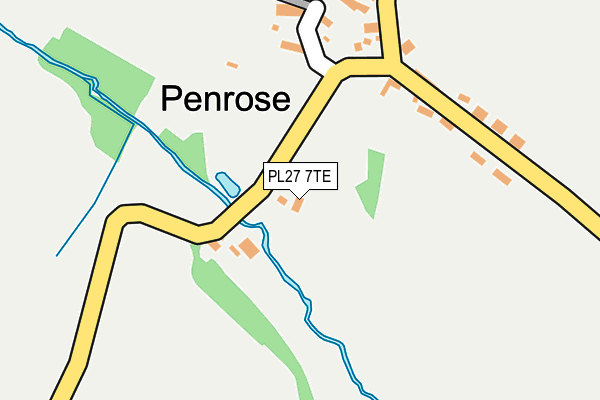 PL27 7TE map - OS OpenMap – Local (Ordnance Survey) PL27 7TE map - OS OpenMap – Local (Ordnance Survey)