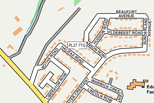 PL27 7TG map - OS OpenMap – Local (Ordnance Survey) PL27 7TG map - OS OpenMap – Local (Ordnance Survey)