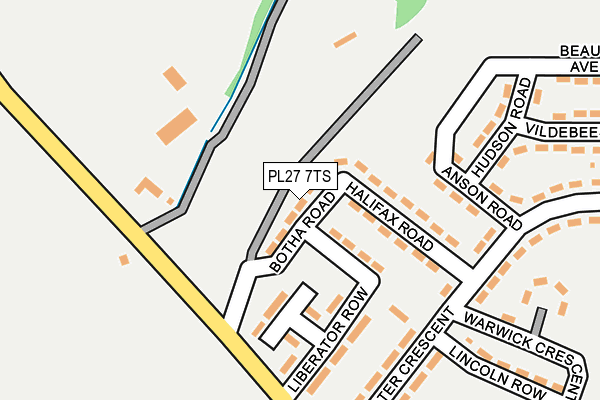 PL27 7TS map - OS OpenMap – Local (Ordnance Survey) PL27 7TS map - OS OpenMap – Local (Ordnance Survey)