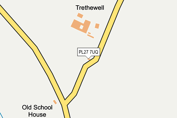 PL27 7UQ map - OS OpenMap – Local (Ordnance Survey) PL27 7UQ map - OS OpenMap – Local (Ordnance Survey)