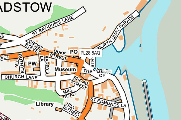 PL28 8AQ map - OS OpenMap – Local (Ordnance Survey) PL28 8AQ map - OS OpenMap – Local (Ordnance Survey)