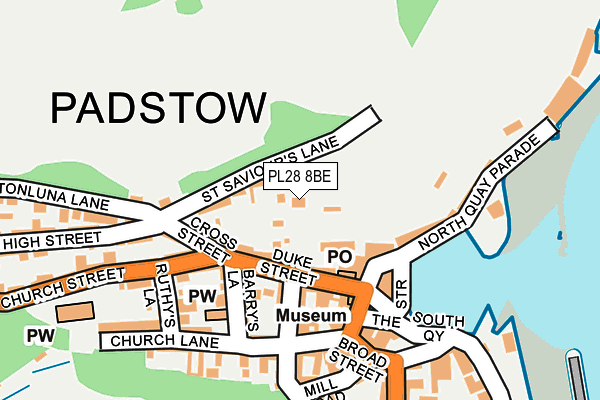 PL28 8BE map - OS OpenMap – Local (Ordnance Survey) PL28 8BE map - OS OpenMap – Local (Ordnance Survey)