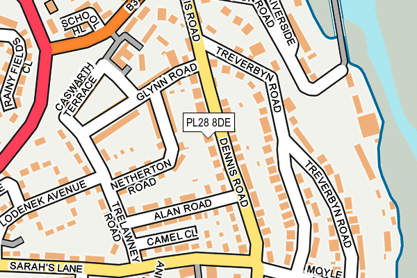 PL28 8DE map - OS OpenMap – Local (Ordnance Survey) PL28 8DE map - OS OpenMap – Local (Ordnance Survey)