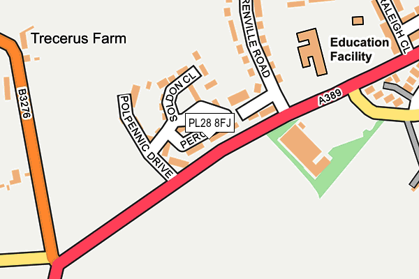 PL28 8FJ map - OS OpenMap – Local (Ordnance Survey)