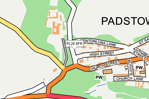PL28 8FR map - OS OpenMap – Local (Ordnance Survey) PL28 8FR map - OS OpenMap – Local (Ordnance Survey)