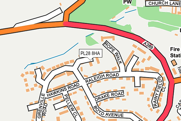 PL28 8HA map - OS OpenMap – Local (Ordnance Survey) PL28 8HA map - OS OpenMap – Local (Ordnance Survey)