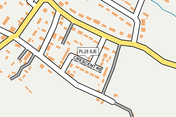 PL28 8JE map - OS OpenMap – Local (Ordnance Survey) PL28 8JE map - OS OpenMap – Local (Ordnance Survey)