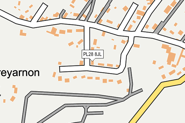 PL28 8JL map - OS OpenMap – Local (Ordnance Survey) PL28 8JL map - OS OpenMap – Local (Ordnance Survey)