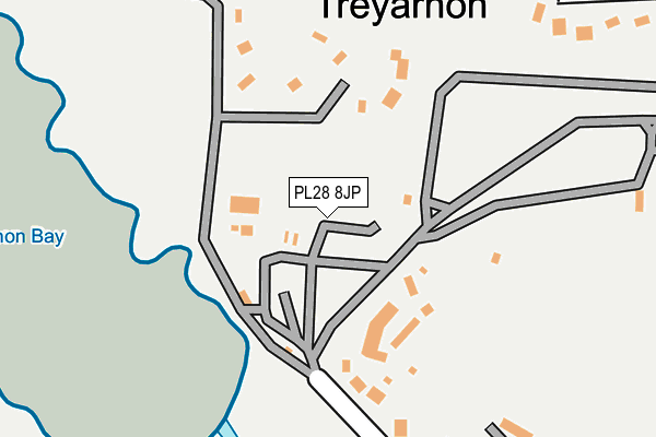 PL28 8JP map - OS OpenMap – Local (Ordnance Survey) PL28 8JP map - OS OpenMap – Local (Ordnance Survey)