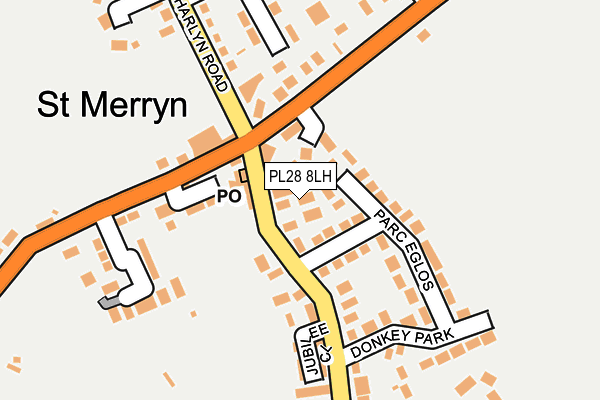 PL28 8LH map - OS OpenMap – Local (Ordnance Survey) PL28 8LH map - OS OpenMap – Local (Ordnance Survey)