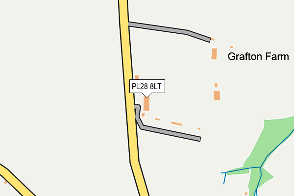 PL28 8LT map - OS OpenMap – Local (Ordnance Survey) PL28 8LT map - OS OpenMap – Local (Ordnance Survey)