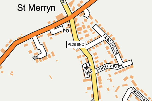 PL28 8NQ map - OS OpenMap – Local (Ordnance Survey) PL28 8NQ map - OS OpenMap – Local (Ordnance Survey)