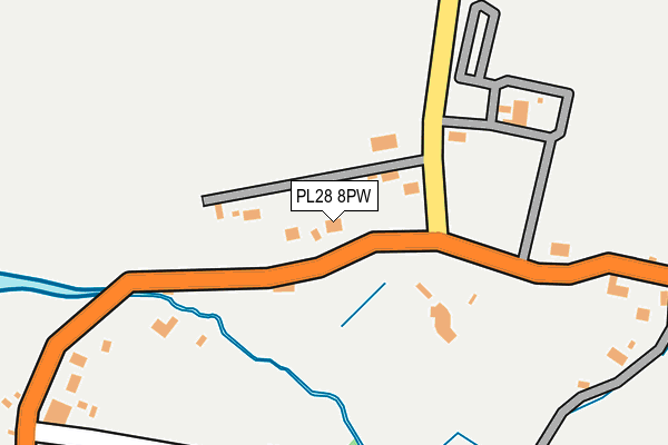 PL28 8PW map - OS OpenMap – Local (Ordnance Survey) PL28 8PW map - OS OpenMap – Local (Ordnance Survey)