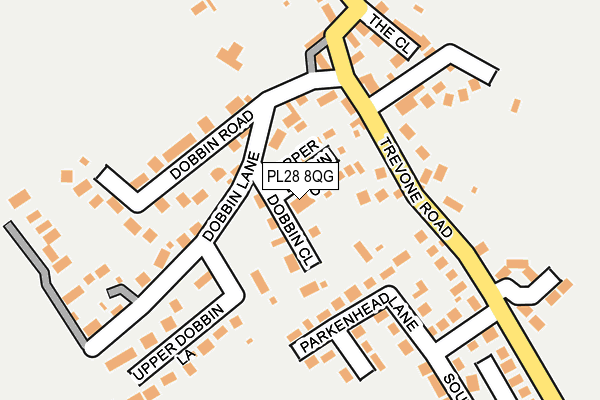 PL28 8QG map - OS OpenMap – Local (Ordnance Survey) PL28 8QG map - OS OpenMap – Local (Ordnance Survey)