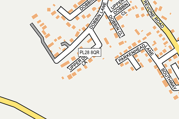 PL28 8QR map - OS OpenMap – Local (Ordnance Survey) PL28 8QR map - OS OpenMap – Local (Ordnance Survey)