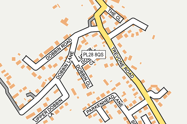PL28 8QS map - OS OpenMap – Local (Ordnance Survey) PL28 8QS map - OS OpenMap – Local (Ordnance Survey)
