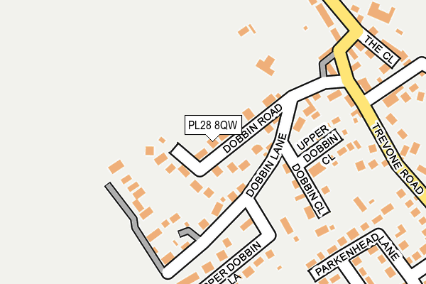 PL28 8QW map - OS OpenMap – Local (Ordnance Survey) PL28 8QW map - OS OpenMap – Local (Ordnance Survey)