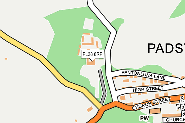 PL28 8RP map - OS OpenMap – Local (Ordnance Survey)