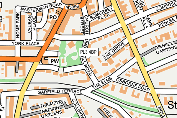 PL3 4BP map - OS OpenMap – Local (Ordnance Survey) PL3 4BP map - OS OpenMap – Local (Ordnance Survey)