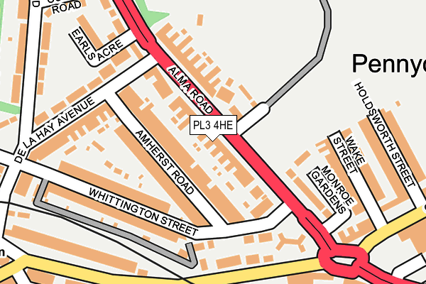 PL3 4HE map - OS OpenMap – Local (Ordnance Survey) PL3 4HE map - OS OpenMap – Local (Ordnance Survey)