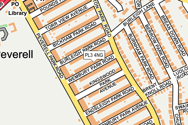 PL3 4NG map - OS OpenMap – Local (Ordnance Survey) PL3 4NG map - OS OpenMap – Local (Ordnance Survey)
