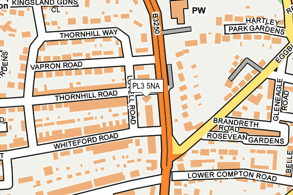 PL3 5NA map - OS OpenMap – Local (Ordnance Survey) PL3 5NA map - OS OpenMap – Local (Ordnance Survey)