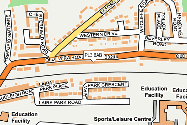 PL3 6AB map - OS OpenMap – Local (Ordnance Survey) PL3 6AB map - OS OpenMap – Local (Ordnance Survey)