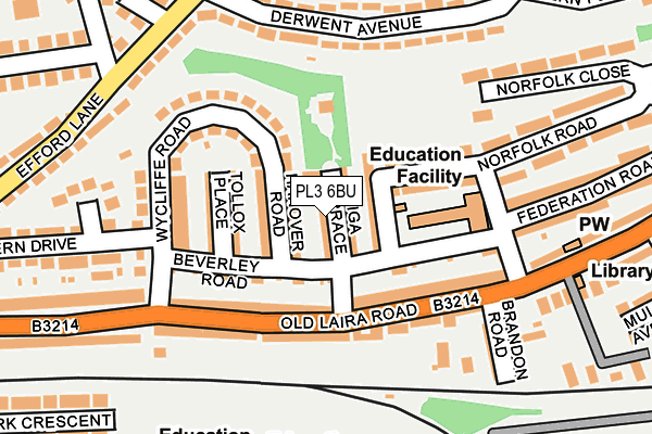 PL3 6BU map - OS OpenMap – Local (Ordnance Survey) PL3 6BU map - OS OpenMap – Local (Ordnance Survey)